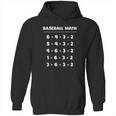 6 4 3 2 Baseball Math Cute Playing Softball Hoodie