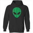 Alien Head Green Alien Grey Hoodie