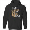 Arborist Tree Climber Eat Sleep Get High Tree Climbing Hobby Hoodie