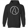 Atheism Symbol Distressed Atheist Hoodie