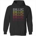 Billie Retro Wordmark Pattern Vintage Style Hoodie