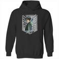 Black Haired Male Anime Character Eren Yeager Mikasa Ackerman Attack On Titan Hoodie