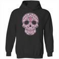 Breast Cancer Sugar Skull Day Of The Dead Dia De Los Muertos Hoodie