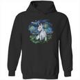 Bull Terrier Starry Night Impressionist Dog Art Hoodie