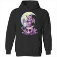 Cat Pastel Goth Moon Kawaii Halloween Skull Purple Witch Hoodie