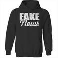 Distressed Fake News Logo Hoodie