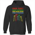 Free Tibet Free Taiwan Free Hong Kong Free Uyghurs Protest Graphic Design Printed Casual Daily Basic Hoodie