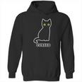 Funny Scary Halloween Cursed Black Cat Gift Hoodie