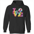 Girls Volleyball Tie Dye Love Colorful For Teenagers Hoodie