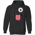 Halloween Costume Emoji Face Wink Eye Tongue Hoodie