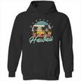 Honolulu Hawaii Aloha Hula Retro Vintage Sunset Summer Beach Hoodie