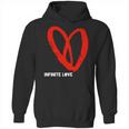 Infinite Love Valentine Heart Science Space Math InfinityHoodie