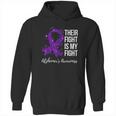 Their Fight Is My Fight Purple Ribbon Alzheimer Hoodie