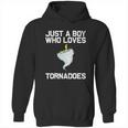 Just A Boy Who Loves Tornadoes Tornado Meteorologist Hoodie