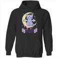 Kawaii Pastel Goth Cute Creepy Black Cat Hoodie