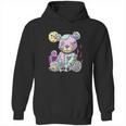 Kawaii Pink Pastel Goth Cute Creepy Teddy Bear Hoodie