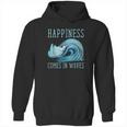 Kiteboarding Kite Surfing Happiness Comes In Waves Hoodie