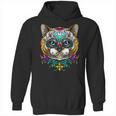 Kitty Cat Sugar Skull Day Of The Dead Dia De Muertos Hoodie