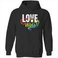 Lgbtq Love Wins Logo For Pride Month Funny Gift Hoodie