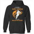 Ne Jamais Sous Estimer Un Vieil Homme Avec Une Balle De Rugby Hoodie