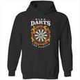 Nine Darts Are Enough Dartboard In Flames Hoodie