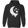 Pastel Goth Moon With Stars Kawaii Pastel Goth Design Gift Meaningful Gift Hoodie