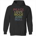 Peace Love Rock And Roll Hoodie