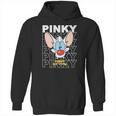 Pinky And The Brain Pinky Text Stack Big Face Hoodie