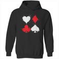 Playing Cards Poker Heart Spade Diamond Club Hoodie