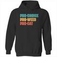 Pro Choice Pro Weed Pro Cat Retro Vintage Hoodie