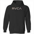 Rvca Mens Red Stitch Graphic Crew Hoodie