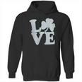 Shamrock Love Funny St Pats Paddy Patrick Pattys Green Heart Cute Hoodie