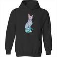 Stay Weird Pastel Goth Sphynx Cat Tattoo Kitten Hoodie