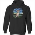 Tan Chihuahua Starry Night Impressionist Dog Art Hoodie