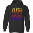 Trainspotting Ask Me About Trains Trainspotter Train Railway Cool Gift Hoodie