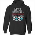 Never Underestimate Who Survived The Pandemic Fire Fighter Hoodie