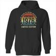 Vintage 1976 Limited Edition 45 Years Old 45Th Birthday Hoodie