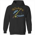 Wishing I Was Fishing Graphic Hoodie