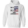 50 El Salvadorian 50 American 100 Awesome Hoodie