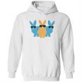 Easter For Men Hip Trio Bunnies Funny Graphic Hipster Easter Bunny Hoodie