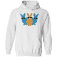 Easter For Men Hip Trio Bunnies Funny Graphic Hipster Easter Bunny Hoodie