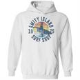 Jaws Amity Island Surf Board Graphic Hoodie