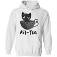 Kit-Tea Cat Lovers Creepy Kawaii Pastel Goth Kitten Teacup Hoodie