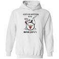 Life Is Better With Bon Jovi Snoopy Rock Band Hoodie