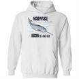 Narwhal Unicorn Of The Sea Humpback Whales Cetaceans Deep Blue Ocean Waves Nautical Marine Mammals Hoodie