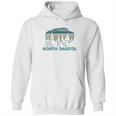 North Dakota Bison Vintage American Buffalo Souvenir Gift Hoodie