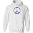 Peace Symbol In Easter Colors For Earth Day Jewel Tone Hoodie