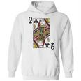 Queen Of Clubs Blackjack Playing Cards Hoodie