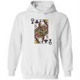 Queen Of Clubs Blackjack Playing Cards Hoodie