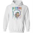 Teelocity Bob Ross Paint Drip Graphic Hoodie